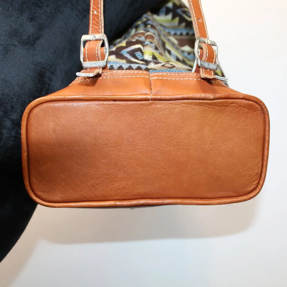Yacon Handcrafted Wool and Faux Leather Backpack - Picture 8 of 16